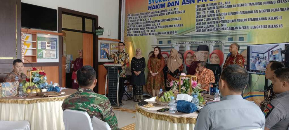 PN Bangkinang Gelar Acara Syukuran Promosi dan Mutasi Hakim dan ASN