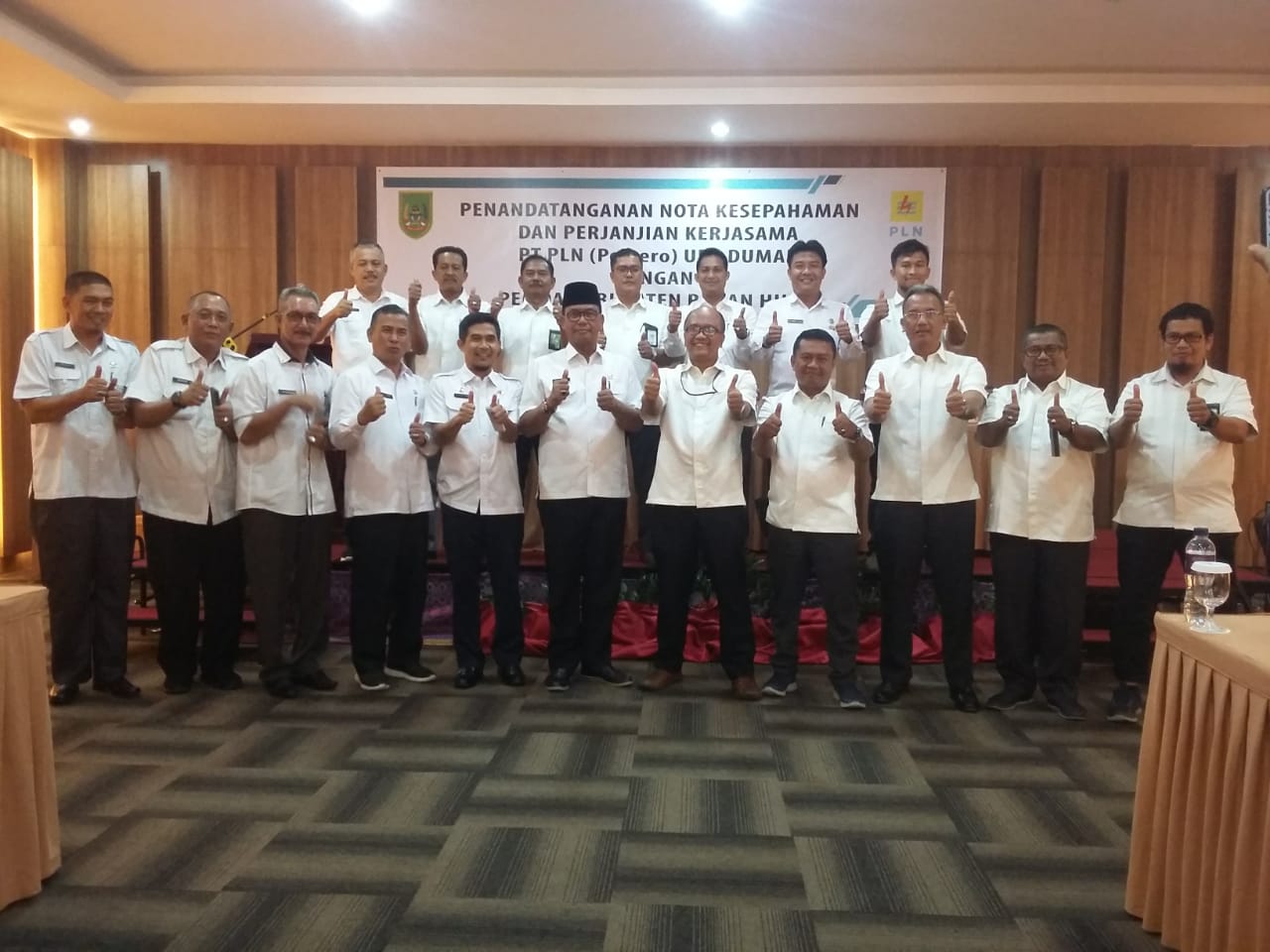 MoU dengan PT PLN Dumai, Bupati Rohil H.Suyatno Puji PLN UP3 Dumai Setor PPJ Ke Kasda Tepat Waktu