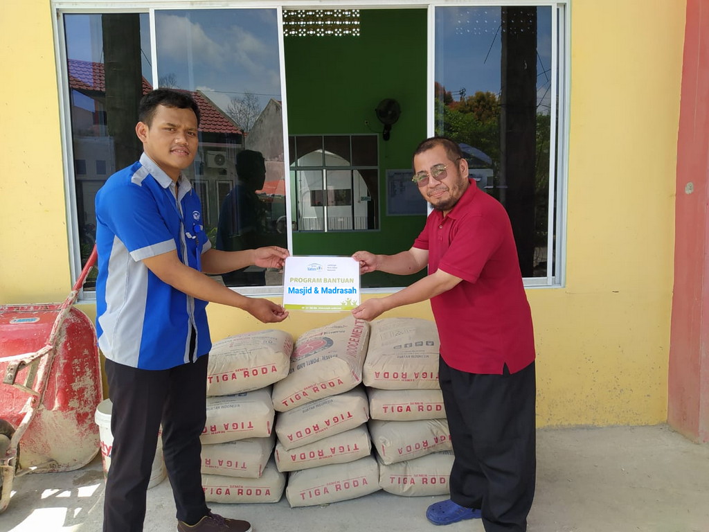 Rumah Yatim Berikan Bantuan untuk Pembangunan Masjid Raudhatul Jannah Pekanbaru