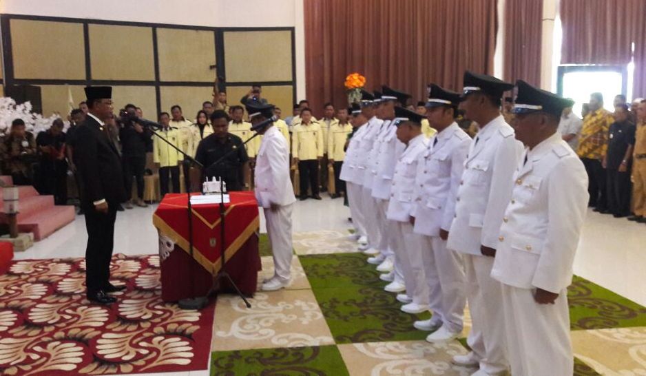 Bupati Rohil Lantik 9 Penghulu Di Kecamatan Bagan Sinembah