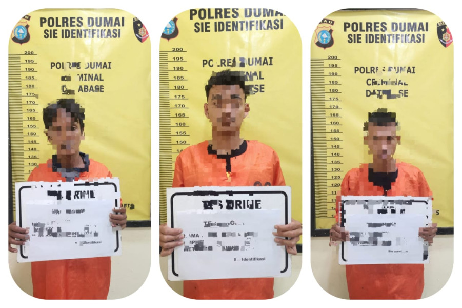 Polsek Sungai Sembilan Tangkap 3 Tersangka Pengedar Narkoba Jenis Sabu